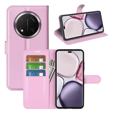 For Honor Magic7 Lite 5G / X9c 5G / X60 Pro 5G Case Litchi Texture Shockproof Leather Wallet Phone Cover