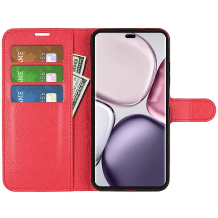For Honor Magic7 Lite 5G / X9c 5G / X60 Pro 5G Case Litchi Texture Shockproof Leather Wallet Phone Cover