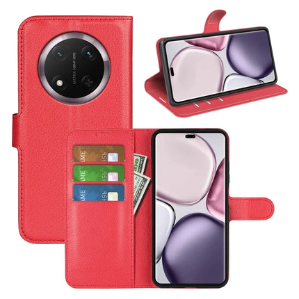 For Honor Magic7 Lite 5G / X9c 5G / X60 Pro 5G Case Litchi Texture Shockproof Leather Wallet Phone Cover