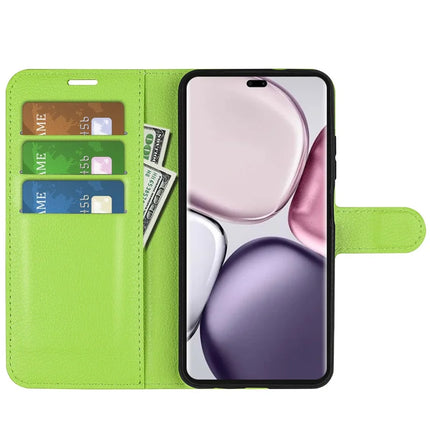 For Honor Magic7 Lite 5G / X9c 5G / X60 Pro 5G Case Litchi Texture Shockproof Leather Wallet Phone Cover