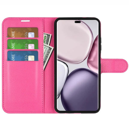 For Honor Magic7 Lite 5G / X9c 5G / X60 Pro 5G Case Litchi Texture Shockproof Leather Wallet Phone Cover