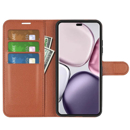 For Honor Magic7 Lite 5G / X9c 5G / X60 Pro 5G Case Litchi Texture Shockproof Leather Wallet Phone Cover