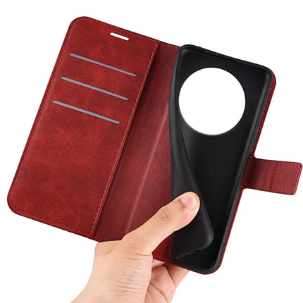 For Honor Magic7 Lite 5G / X9c 5G / X60 Pro 5G Stand Case Anti-Scratch Calf Texture Leather Phone Cover