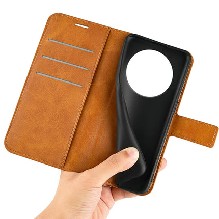 For Honor Magic7 Lite 5G / X9c 5G / X60 Pro 5G Stand Case Anti-Scratch Calf Texture Leather Phone Cover