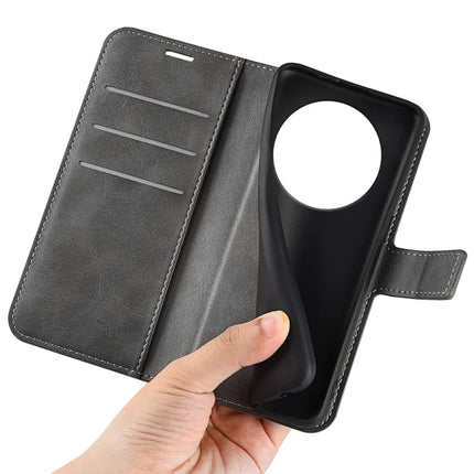 For Honor Magic7 Lite 5G / X9c 5G / X60 Pro 5G Stand Case Anti-Scratch Calf Texture Leather Phone Cover
