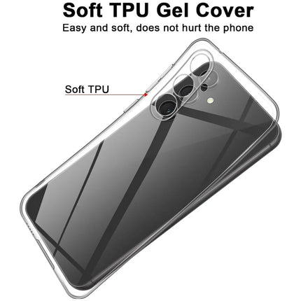 For Samsung Galaxy A26 5G Case Anti-Fingerprint Crystal Clear TPU Phone Cover