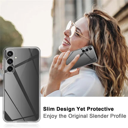 For Samsung Galaxy A26 5G Case Anti-Fingerprint Crystal Clear TPU Phone Cover