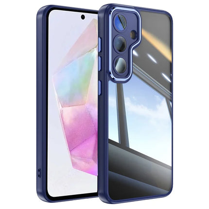 For Samsung Galaxy A36 5G Case Drop-Proof TPU + Acrylic Protective Phone Cover - Dark Blue