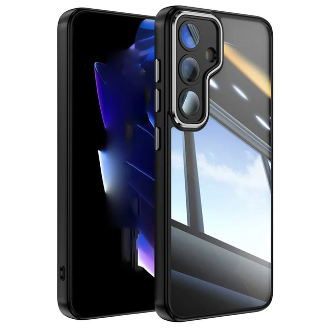 For Samsung Galaxy A56 5G Case Drop-Proof TPU + Acrylic Protective Phone Cover - Black