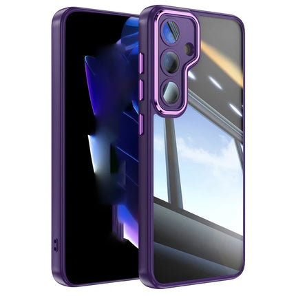 For Samsung Galaxy A56 5G Case Drop-Proof TPU + Acrylic Protective Phone Cover - Dark Purple