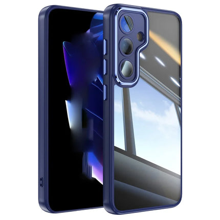 For Samsung Galaxy A56 5G Case Drop-Proof TPU + Acrylic Protective Phone Cover - Dark Blue