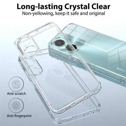 For Honor X5 Plus Clear Phone Case TPU+Acrylic Shockproof Phone Back Cover