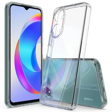 For Honor X5 Plus Clear Phone Case TPU+Acrylic Shockproof Phone Back Cover