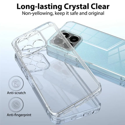 For Honor X5b  /  X5b Plus Clear Phone Case TPU+Acrylic Shockproof Phone Back Cover