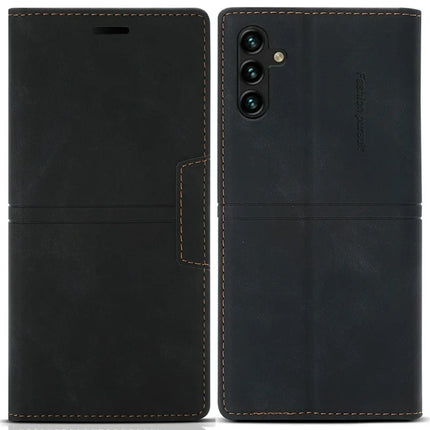 For Samsung Galaxy A36 5G Wallet Case Magnetic Closing Leather Phone Cover - Black