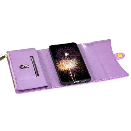 BKS-002 For Samsung Galaxy A16 5G  /  4G Wallet Case PU Leather Stand Phone Cover with Shoulder Strap
