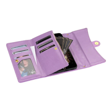 BKS-002 For Samsung Galaxy A16 5G  /  4G Wallet Case PU Leather Stand Phone Cover with Shoulder Strap