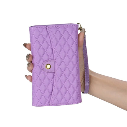 BKS-002 For Samsung Galaxy A16 5G  /  4G Wallet Case PU Leather Stand Phone Cover with Shoulder Strap