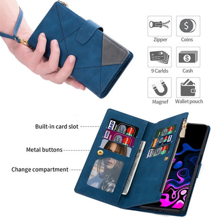 For Samsung Galaxy A36 5G Wallet Case Color Splicing Leather Phone Cover with Stand