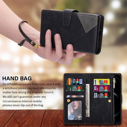 For Samsung Galaxy A36 5G Wallet Case Color Splicing Leather Phone Cover with Stand