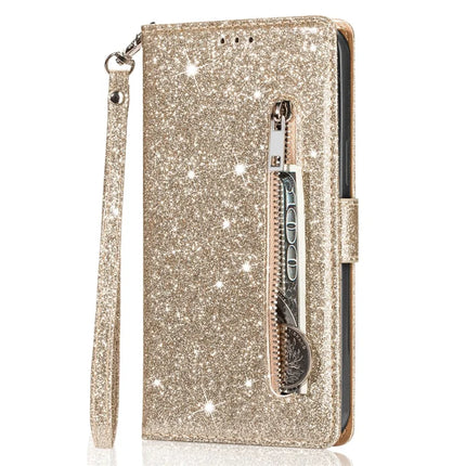 For Samsung Galaxy A26 5G Stand Case Glitter Phone Leather Cover Zipper Pocket