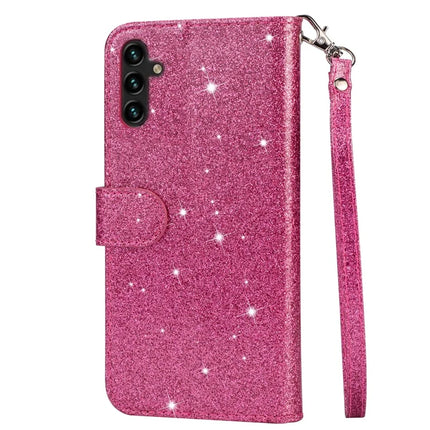 For Samsung Galaxy A36 5G Stand Case Glitter Phone Leather Cover Zipper Pocket