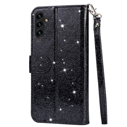 For Samsung Galaxy A36 5G Stand Case Glitter Phone Leather Cover Zipper Pocket