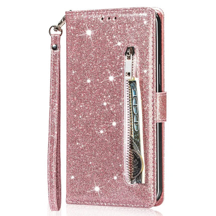 For Samsung Galaxy A36 5G Stand Case Glitter Phone Leather Cover Zipper Pocket