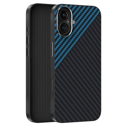 ABEEL For iPhone 16 Case Compatible with MagSafe Carbon Fiber Texture Back Cover