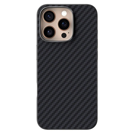 ABEEL For iPhone 16 Pro Case Compatible with MagSafe Carbon Fiber Texture Back Cover - Black