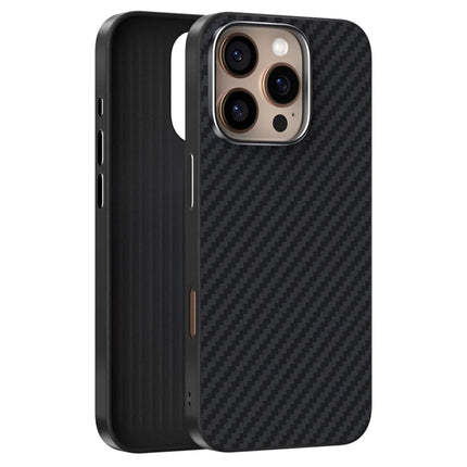 ABEEL For iPhone 16 Pro Case Compatible with MagSafe Carbon Fiber Texture Back Cover