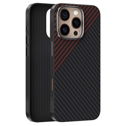 ABEEL For iPhone 16 Pro Max Case Compatible with MagSafe Carbon Fiber Texture Back Cover