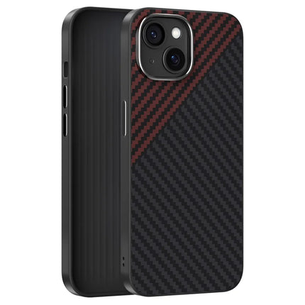 ABEEL For iPhone 15 Case Compatible with MagSafe Carbon Fiber Texture Back Cover