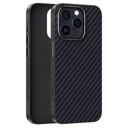 ABEEL For iPhone 15 Pro Case Compatible with MagSafe Carbon Fiber Texture Back Cover