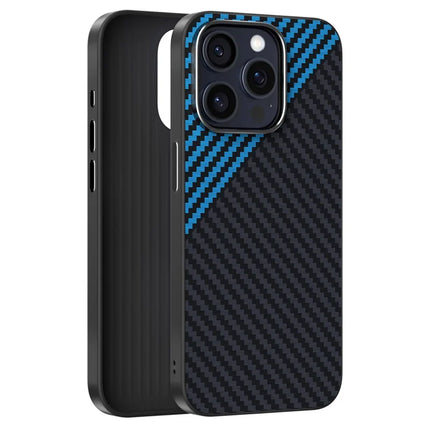 ABEEL For iPhone 15 Pro Case Compatible with MagSafe Carbon Fiber Texture Back Cover
