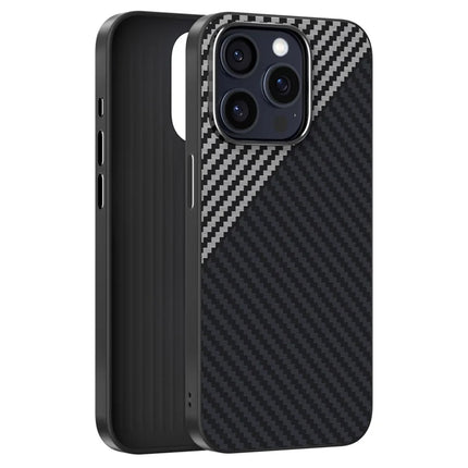 ABEEL For iPhone 15 Pro Max Case Compatible with MagSafe Carbon Fiber Texture Back Cover