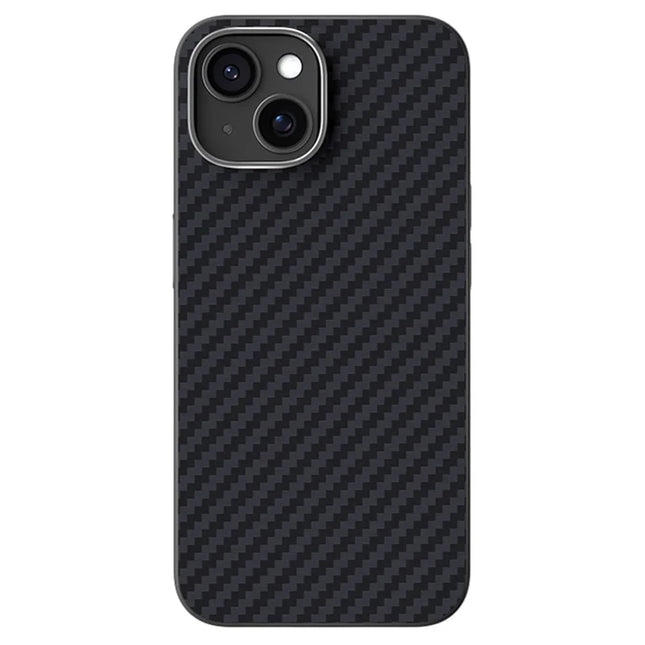 ABEEL For iPhone 14 Case Compatible with MagSafe Carbon Fiber Texture Back Cover - Black