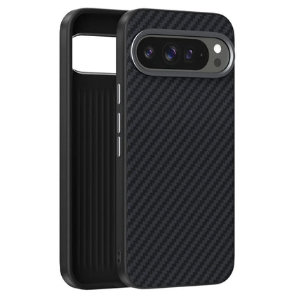 ABEEL For Google Pixel 9 Pro XL Case Compatible with MagSafe Carbon Fiber Texture Back Cover