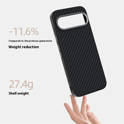 ABEEL For Google Pixel 9 Pro XL Case Compatible with MagSafe Carbon Fiber Texture Back Cover