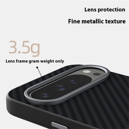 ABEEL For Google Pixel 9 Pro XL Case Compatible with MagSafe Carbon Fiber Texture Back Cover