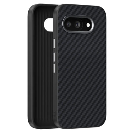 ABEEL For Google Pixel 9a Case Compatible with MagSafe Carbon Fiber Texture Back Cover