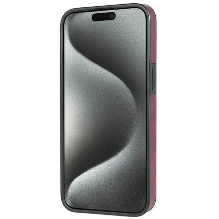 CSJ-P3 For iPhone 16 Pro Max Case Compatible with MagSafe PC+TPU+Leather Back Cover