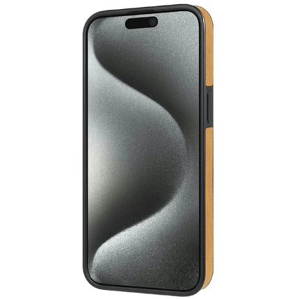 CSJ-P3 For iPhone 16 Pro Max Case Compatible with MagSafe PC+TPU+Leather Back Cover