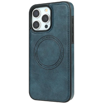 CSJ-P3 For iPhone 16 Pro Max Case Compatible with MagSafe PC+TPU+Leather Back Cover