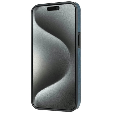 CSJ-P3 For iPhone 16 Pro Max Case Compatible with MagSafe PC+TPU+Leather Back Cover