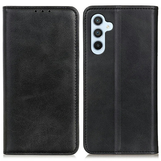 For Samsung Galaxy A26 5G Case Split Leather Flip Wallet Phone Cover - Black