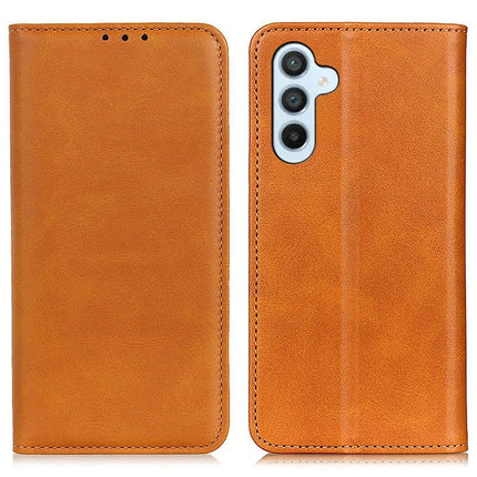 For Samsung Galaxy A26 5G Case Split Leather Flip Wallet Phone Cover - Brown