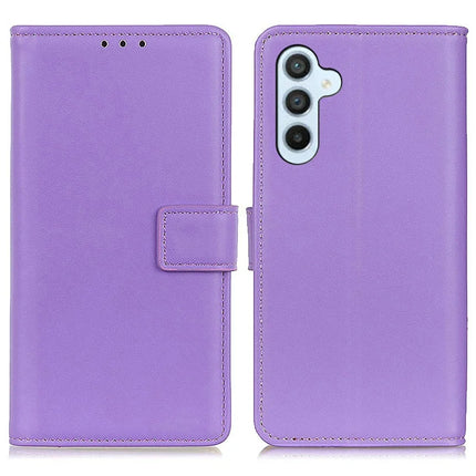 For Samsung Galaxy A26 5G Case Card Slots PU Leather Flip Stand Phone Cover - Purple