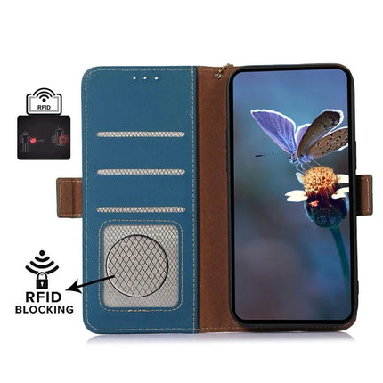 For Samsung Galaxy A26 5G Wallet Case Anti-Drop Genuine Cow Leather Phone Cover RFID Blocking