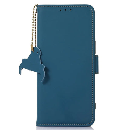 For Samsung Galaxy A26 5G Wallet Case Anti-Drop Genuine Cow Leather Phone Cover RFID Blocking